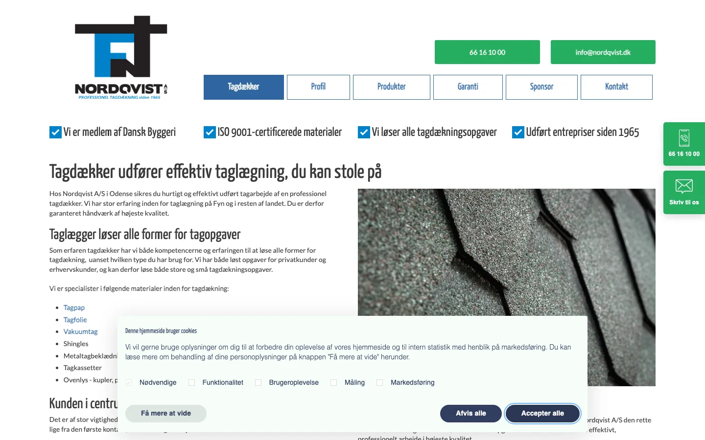 Nordqvist A/S - Tagarbejde 1