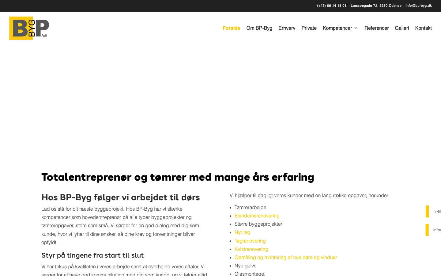 BP-BYG ApS - Tagarbejde