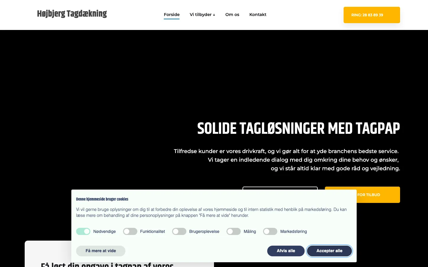 Ulstrup Tagdækning af 1/2 2016 ApS - Tagarbejde