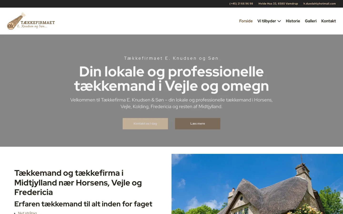 Tækkefirmaet E. Knudsen & Søn - Tagarbejde