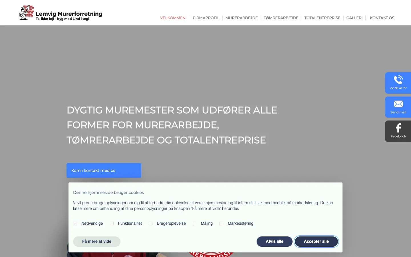 Lemvig Murerforretning ApS - Tagarbejde