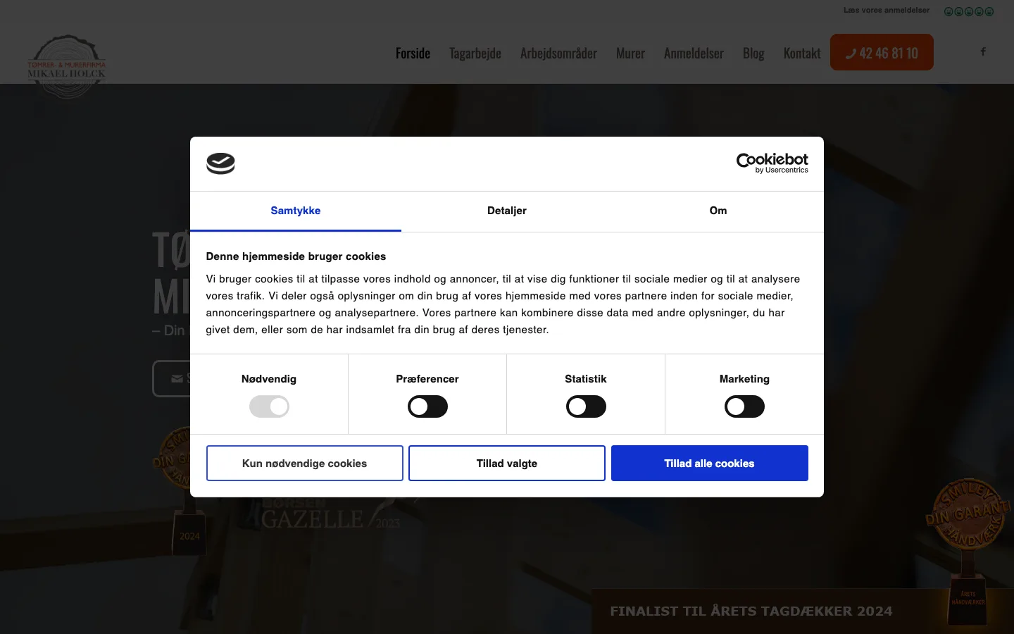 Tømrer- og Snedkermester Mikael H (Mikael Marchner Holck) - Tagarbejde